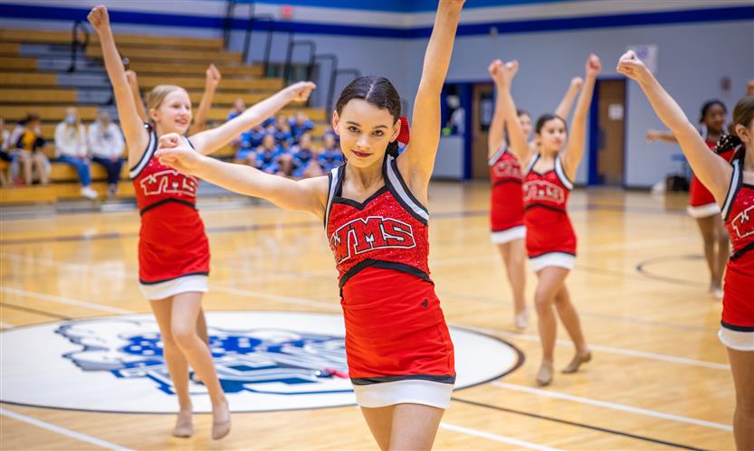 Middle school dance team performs during showcase
